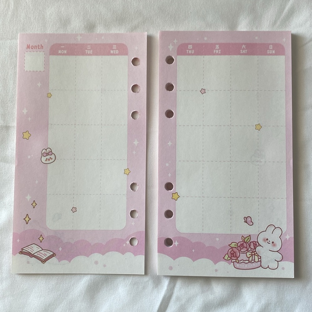 A6 Planner Kawaii Princess Pink - Picture 5 of 12